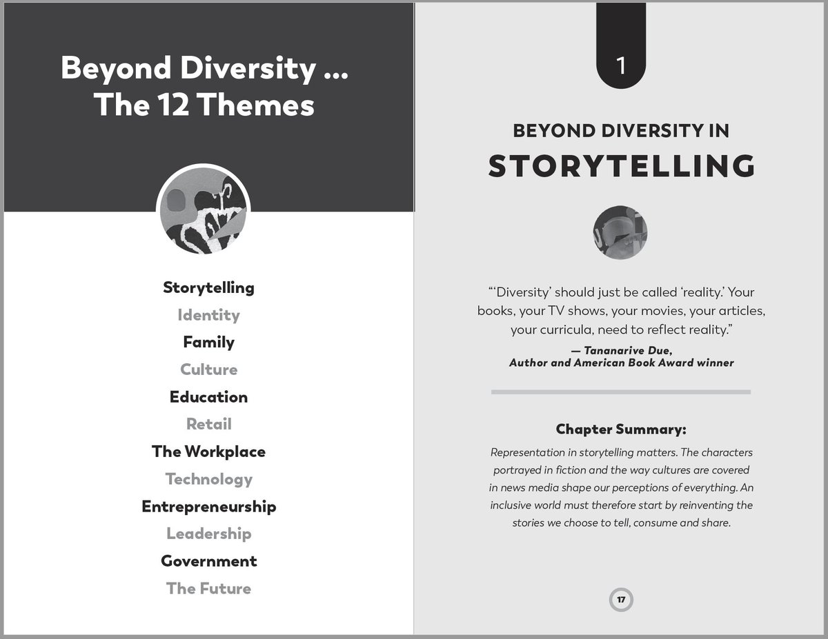 A spread from inside Beyond Diversity