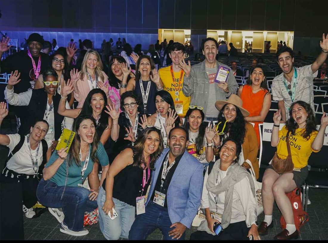 The Non-Obvious community together in the room at SXSW