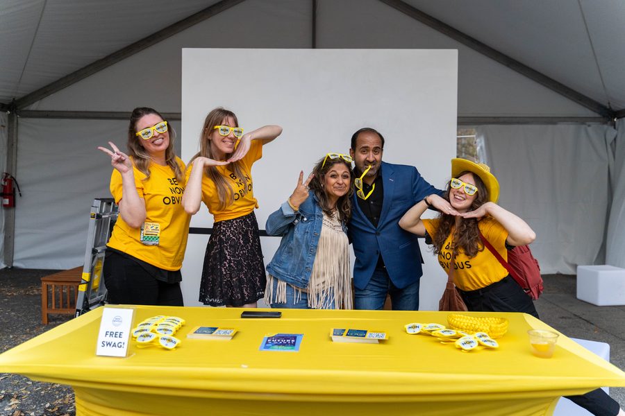Non-Obvious 7 Minute Meetup: The team behind the yellow table