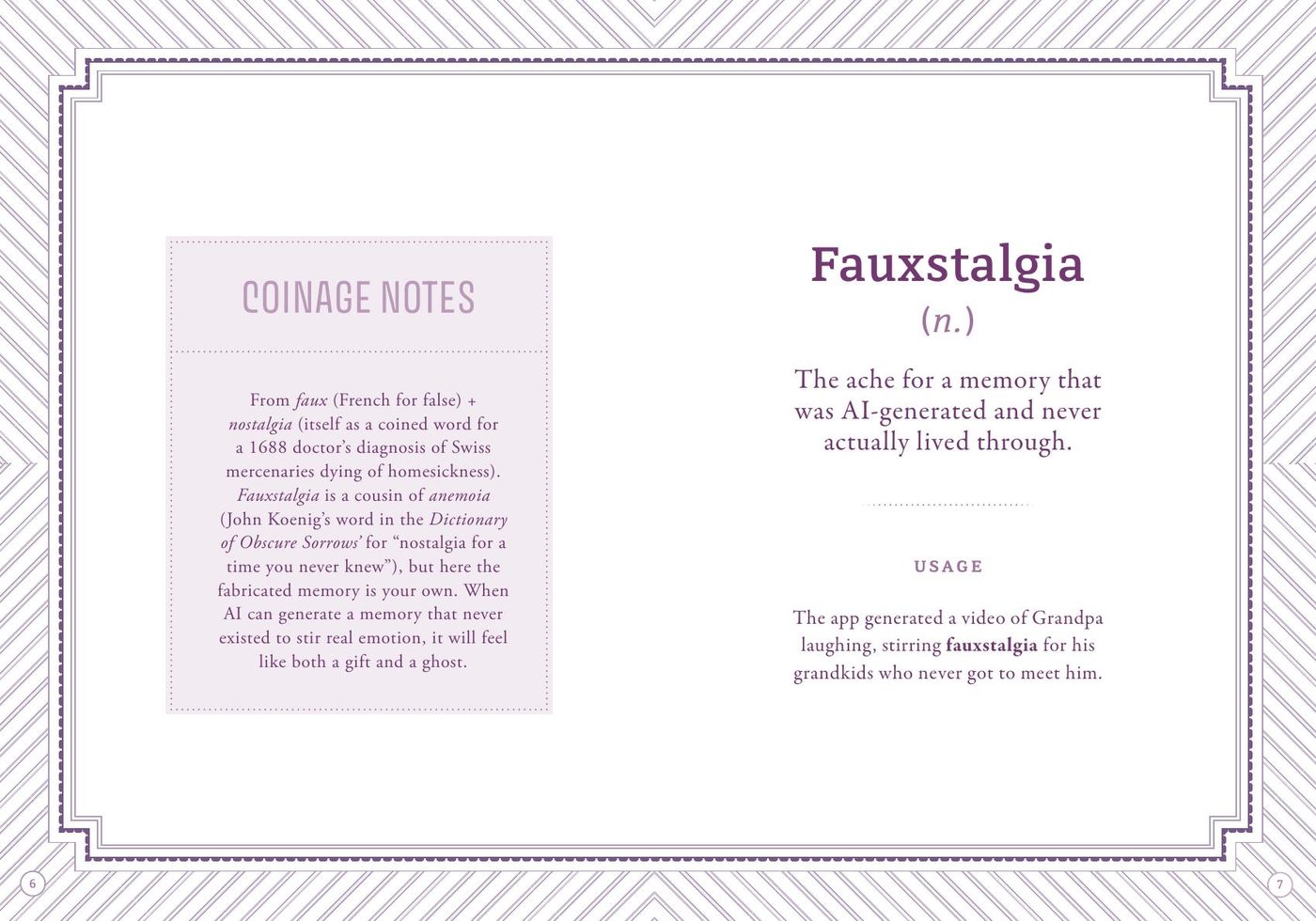 Fauxstalgia &middot; Relationships spread from Future Words