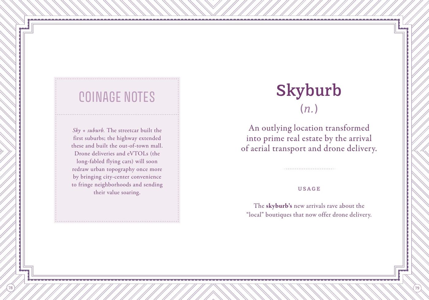 Skyburb &middot; Travel spread from Future Words