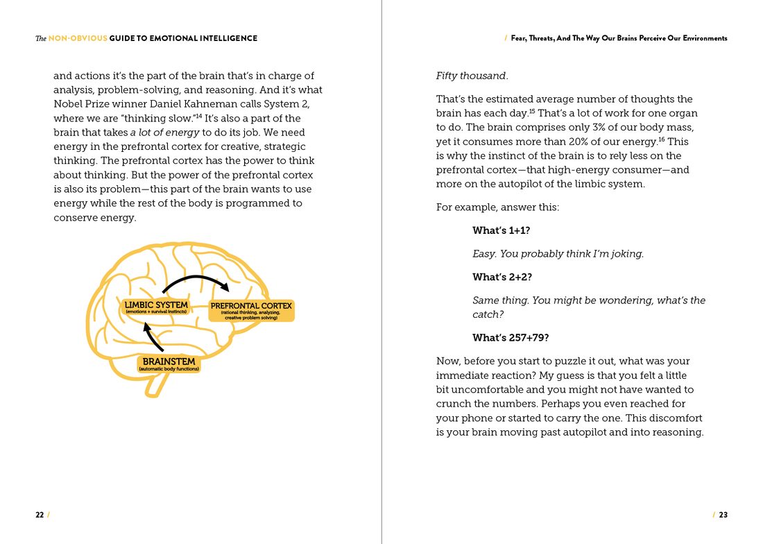 A spread from The Non-Obvious Guide to Emotional Intelligence