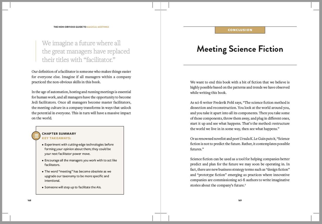 A spread from The Non-Obvious Guide to Magical Meetings