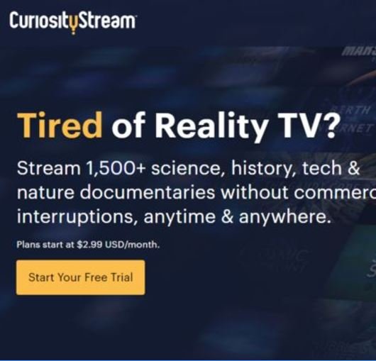 CuriosityStream Sells Subscription To Help You Actually Think