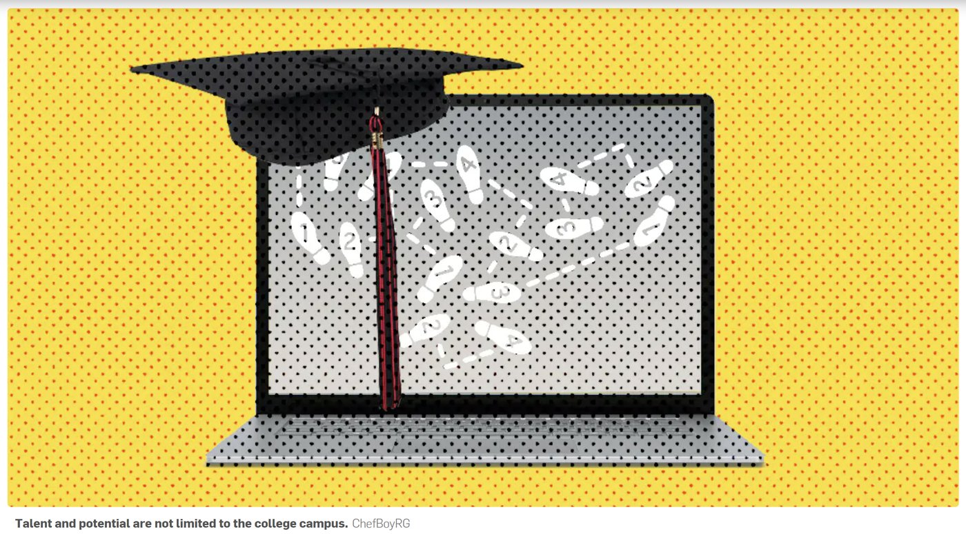 In-House Universities, the Weird Girl Aesthetic and Saudi Arabia's City of the Future issue artwork