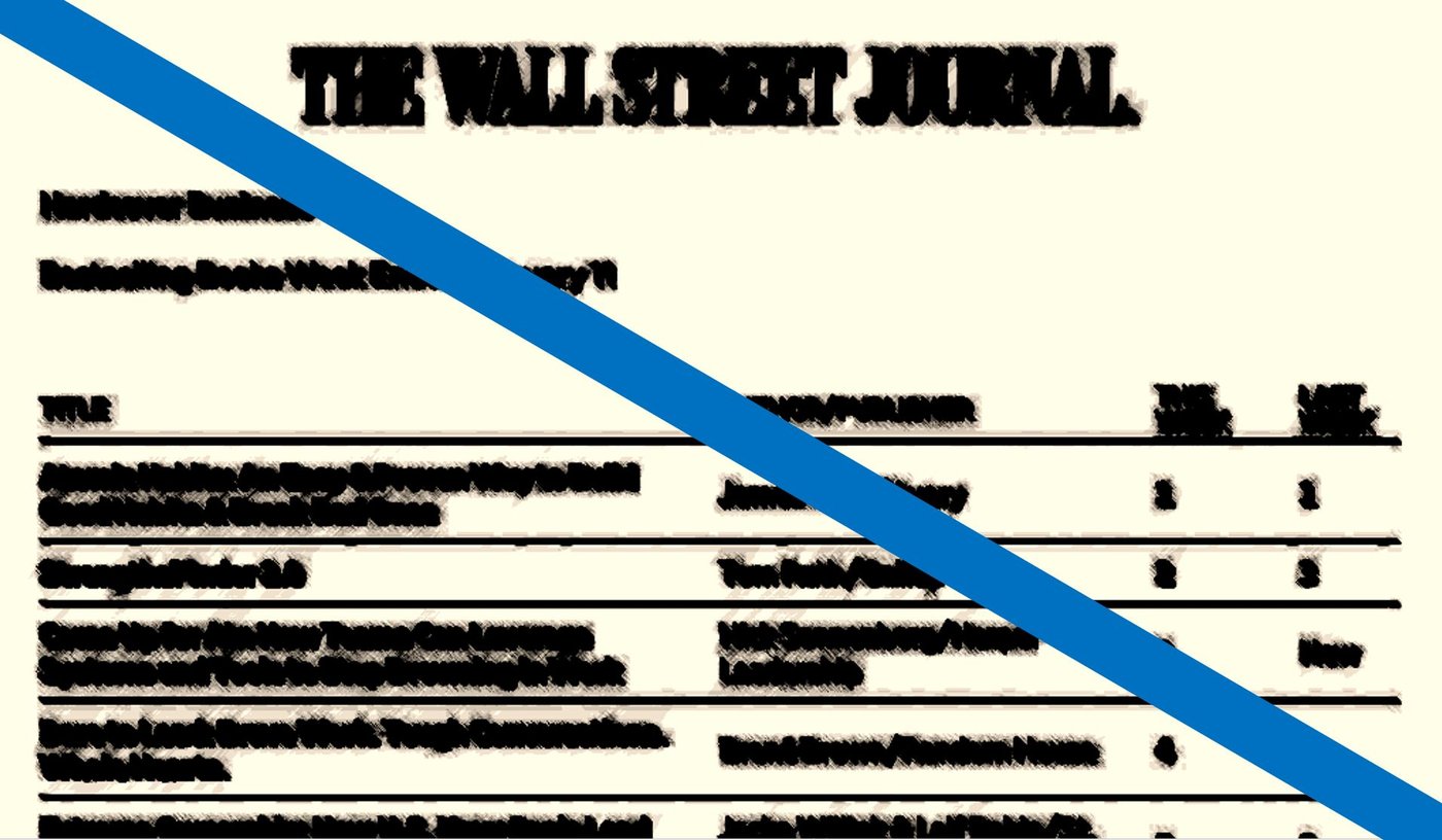 WSJ Just Killed It's Bestseller List. Do These Lists Even Matter Anymore?