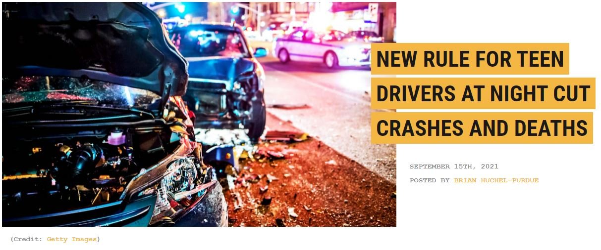 The Simple Rule That Cut Teen Car Crashes & Deaths By More Than Half