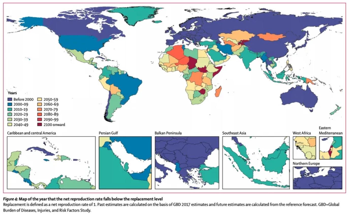 World Population Will Decline Starting In 2064, Shifting the Current World Order