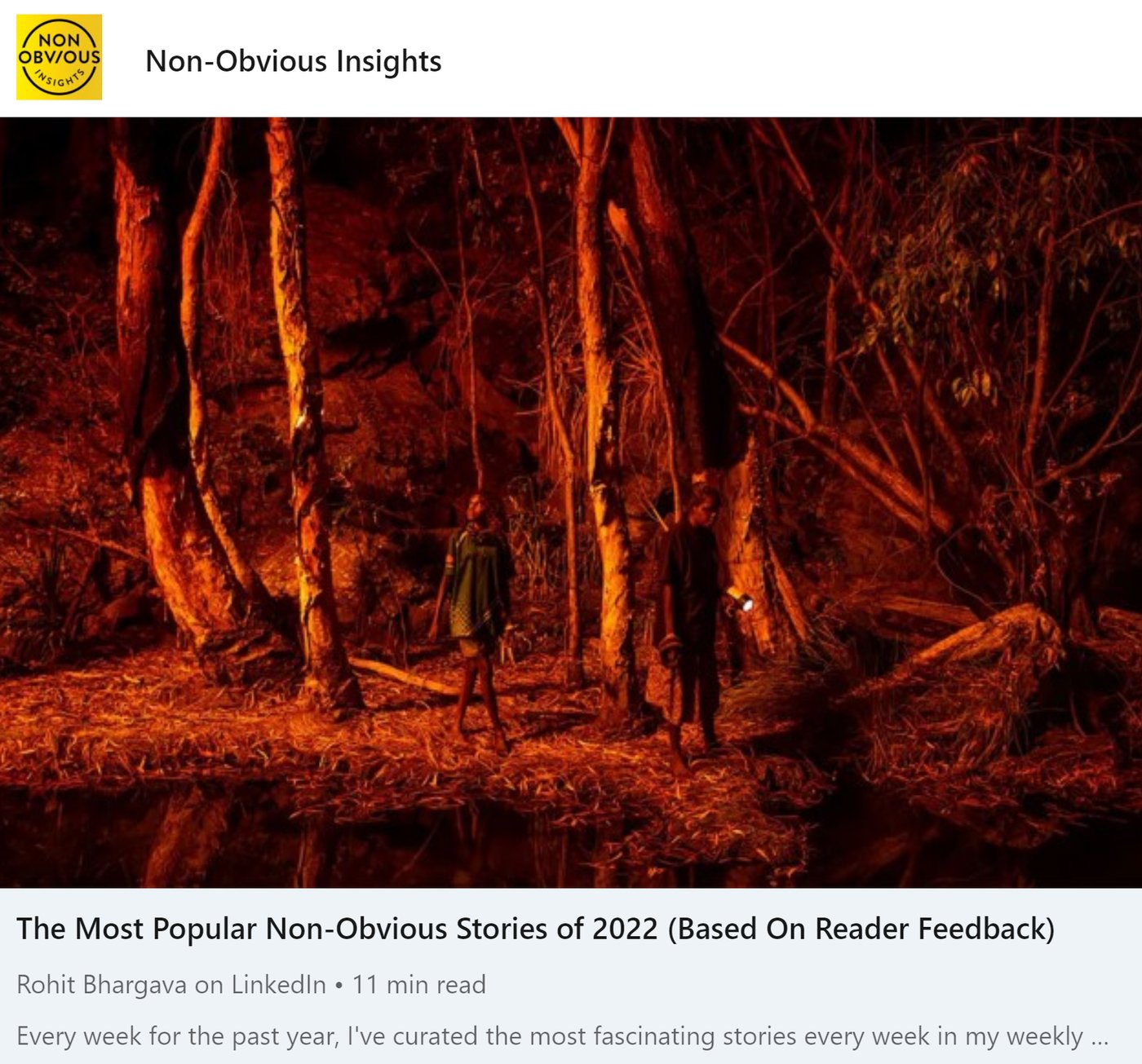 The Best Non-Obvious Stories of 2022 and An End of Year Recap issue artwork