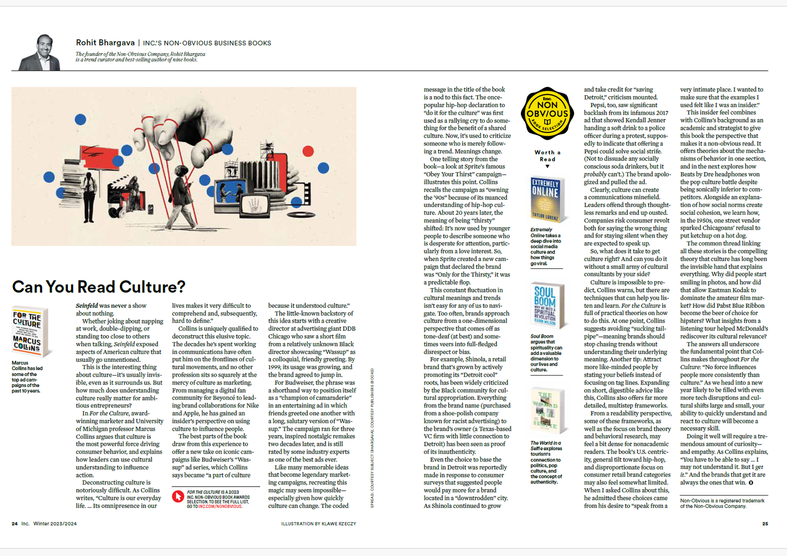 One of Rohit's Non-Obvious Book Review columns in INC Magazine