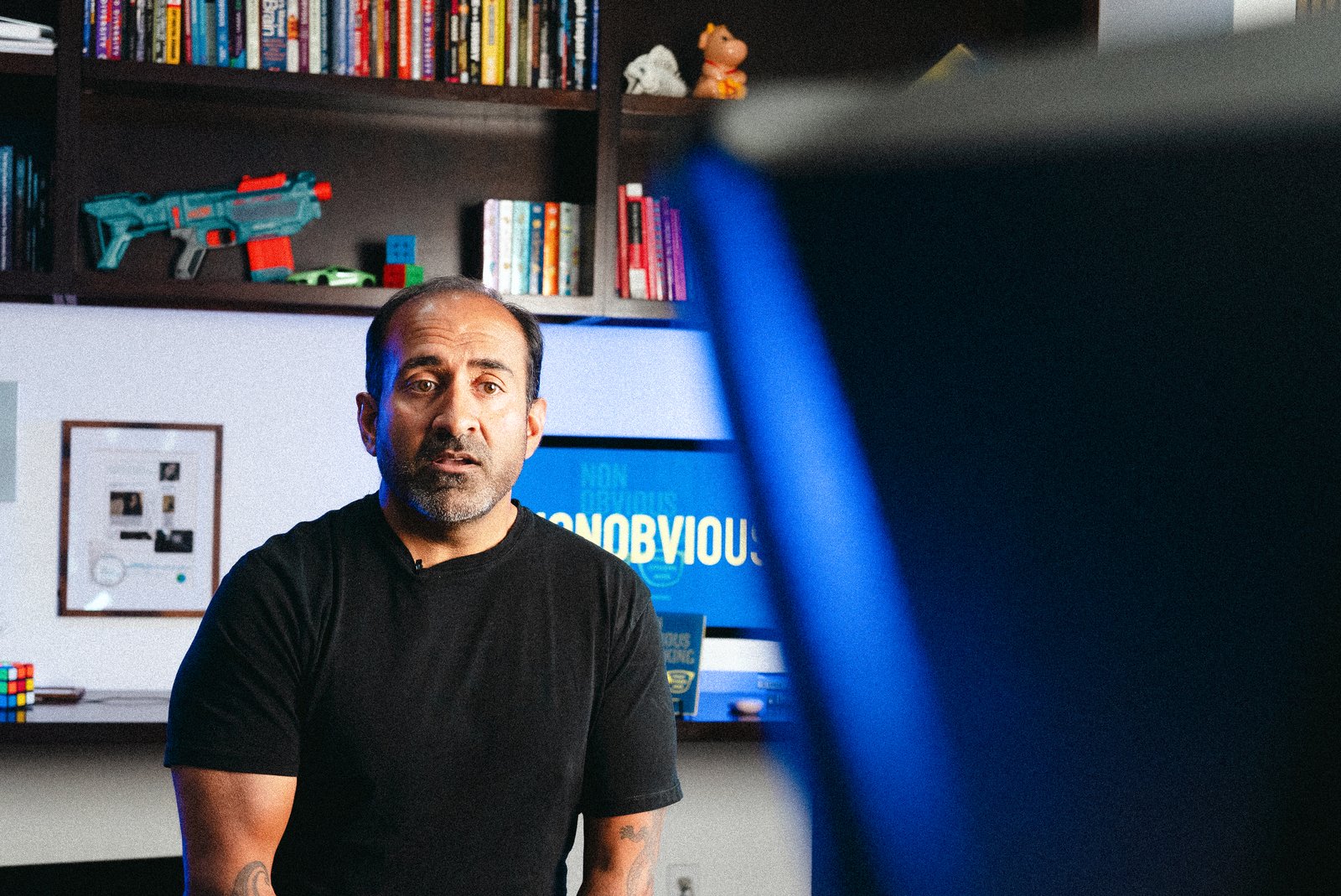 Rohit delivering a virtual session from his home studio