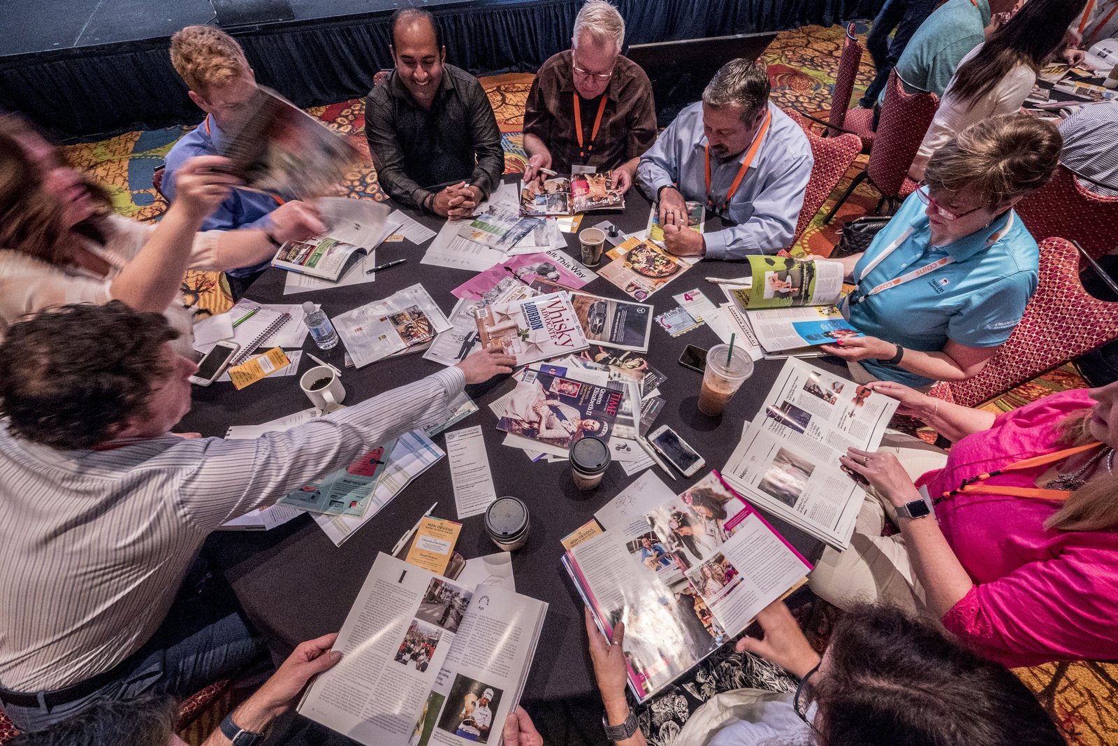 Participants working together at a Non-Obvious workshop