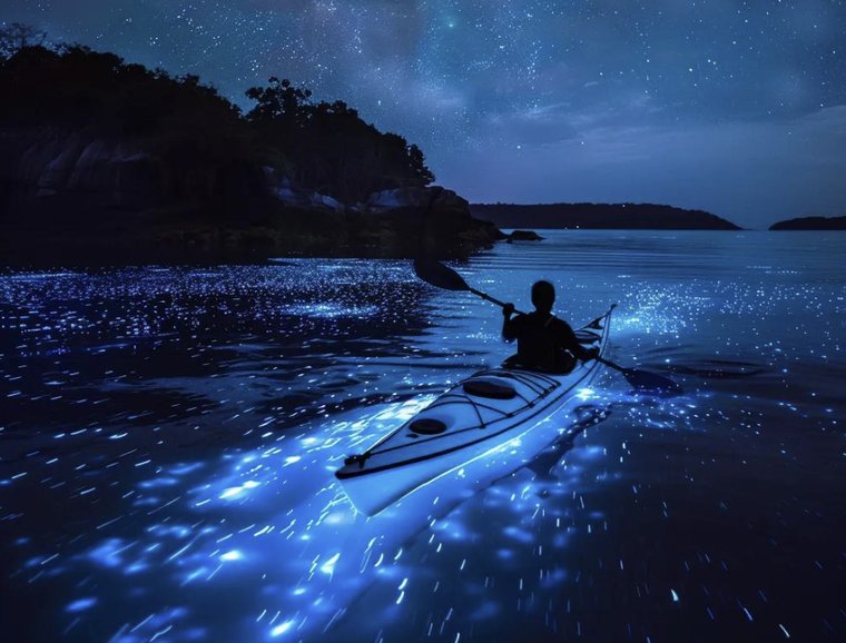 Bioluminescent Kayaking