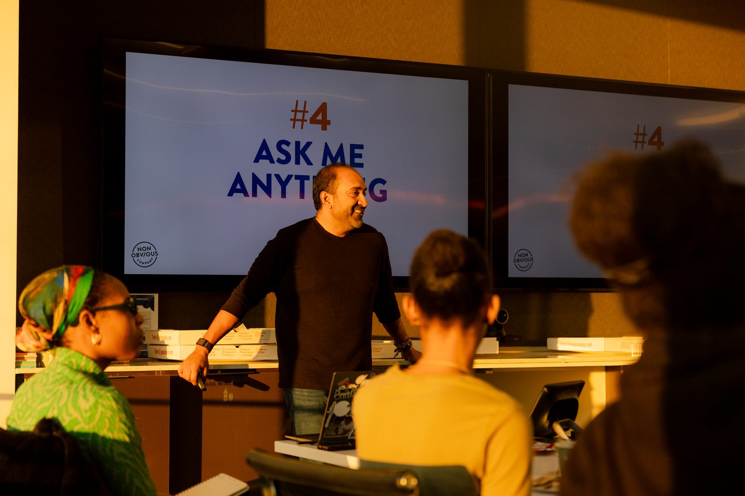 A packed Non-Obvious workshop session