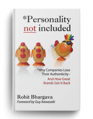 Personality not included. by Rohit Bhargava