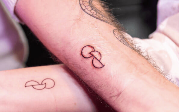A tattoo that officially recognizes someone as an organ and tissue donor. 