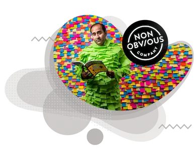 rohit covered in sticky notes